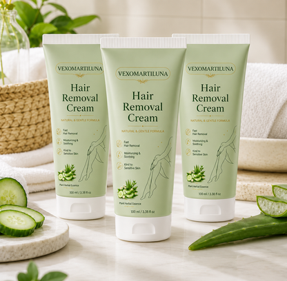 🔥VEXOMARTILUNA™ Natural Gentle Hair Removal Cream | For Women & Men, Sensitive Skin