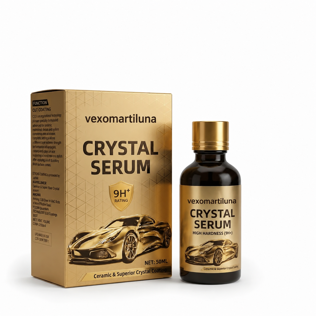 Vexomartiluna Graphene Ceramic Coating – 9H Scratch Protection